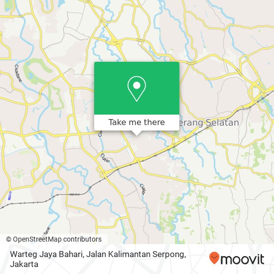 Warteg Jaya Bahari, Jalan Kalimantan Serpong map