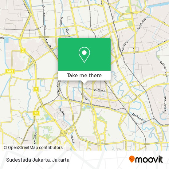 Sudestada Jakarta map