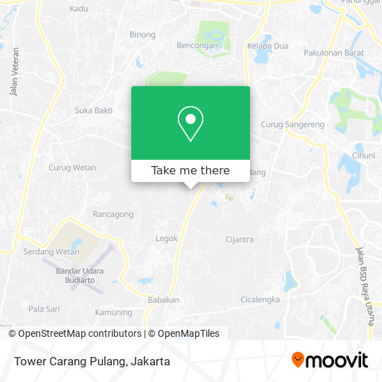 Tower Carang Pulang map