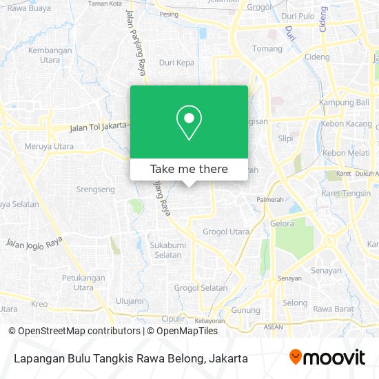 Lapangan Bulu Tangkis Rawa Belong map