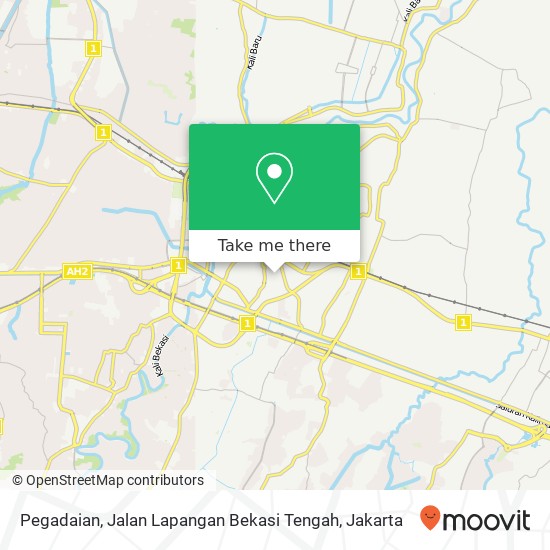 Pegadaian, Jalan Lapangan Bekasi Tengah map