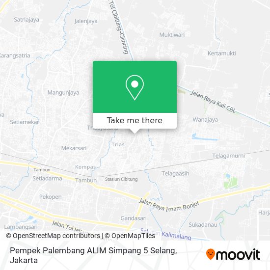 Pempek Palembang ALIM Simpang 5 Selang map