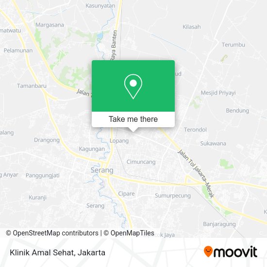 Klinik Amal Sehat, Jalan Ayip Usman map