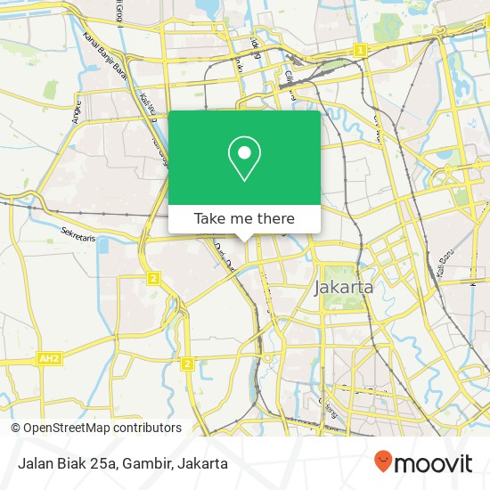 Jalan Biak 25a, Gambir map