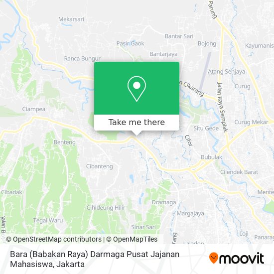 Bara (Babakan Raya) Darmaga Pusat Jajanan Mahasiswa map