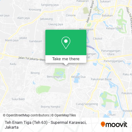 Teh Enam Tiga (Teh 63) - Supermal Karawaci map
