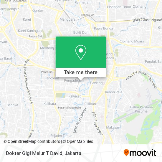 Dokter Gigi Melur T David map