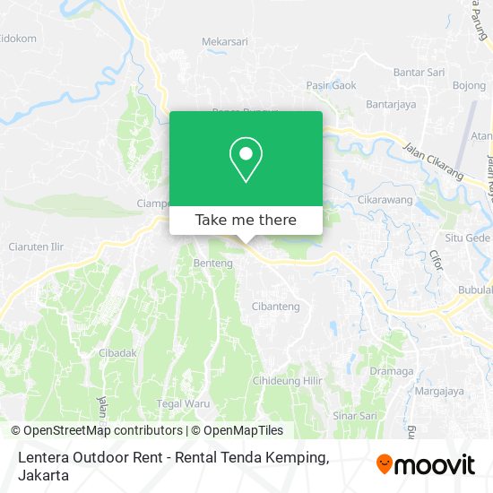 Lentera Outdoor Rent - Rental Tenda Kemping map