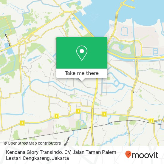 Kencana Glory Transindo. CV, Jalan Taman Palem Lestari Cengkareng map