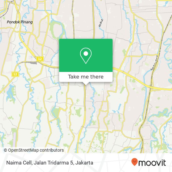 Naima Cell, Jalan Tridarma 5 map