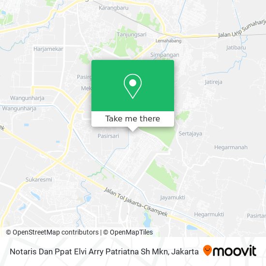 Notaris Dan Ppat Elvi Arry Patriatna Sh Mkn map