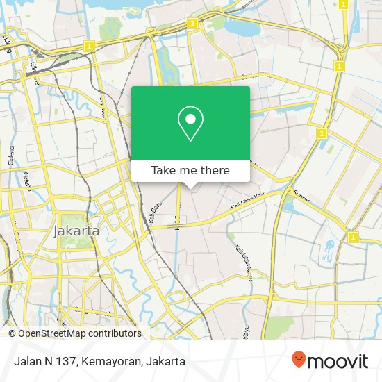 Jalan N 137, Kemayoran map