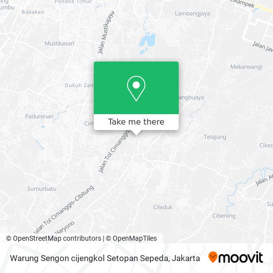 Warung Sengon cijengkol Setopan Sepeda map