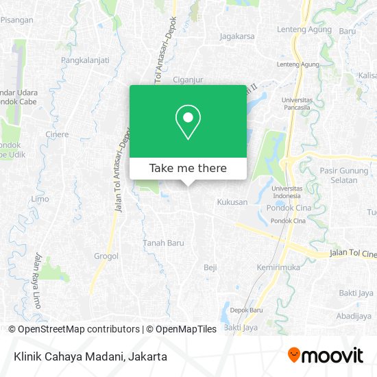 Klinik Cahaya Madani map