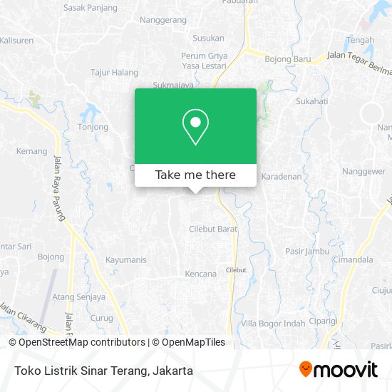 Toko Listrik Sinar Terang map