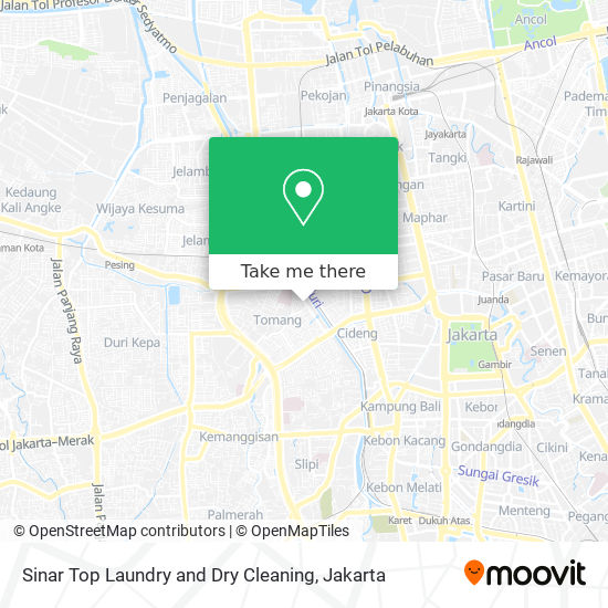 Sinar Top Laundry and Dry Cleaning map