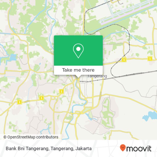 Bank Bni Tangerang, Tangerang map