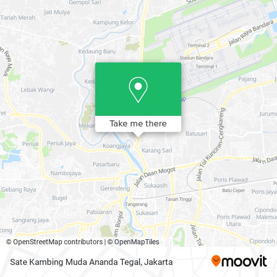 Sate Kambing Muda Ananda Tegal map