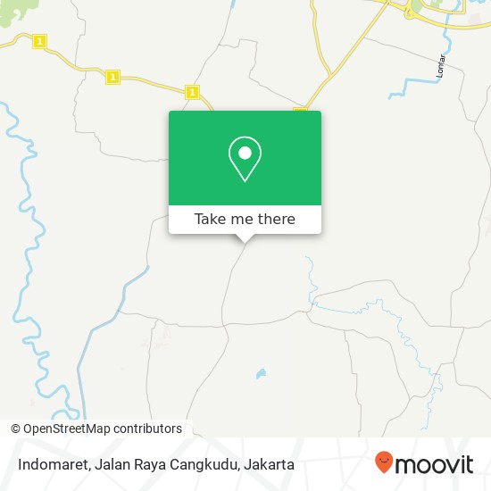 Indomaret, Jalan Raya Cangkudu map
