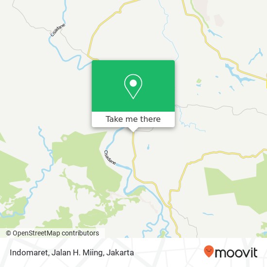 Indomaret, Jalan H. Miing map