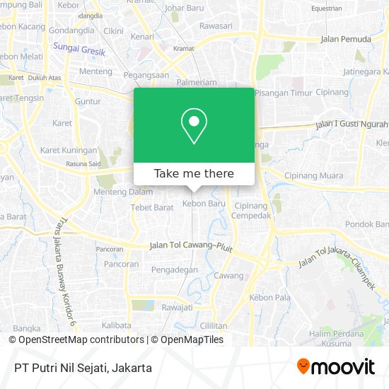 PT Putri Nil Sejati map