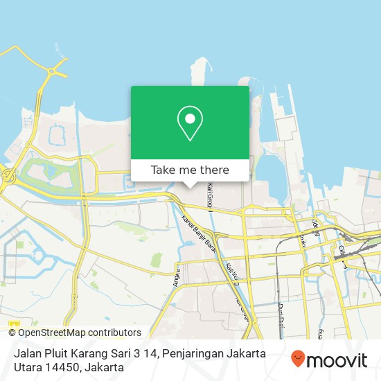 Jalan Pluit Karang Sari 3 14, Penjaringan Jakarta Utara 14450 map