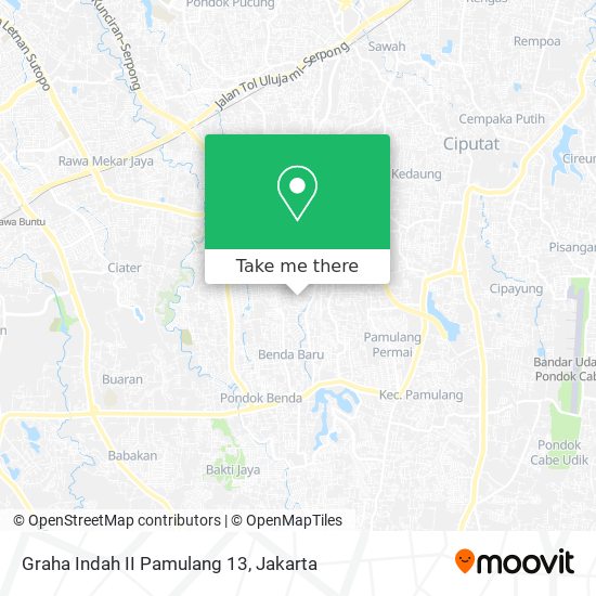 Graha Indah II Pamulang 13 map