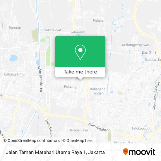 Jalan Taman Matahari Utama Raya 1 map