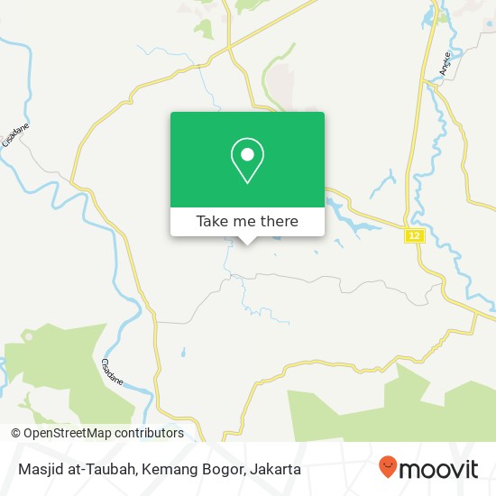 Masjid at-Taubah, Kemang Bogor map