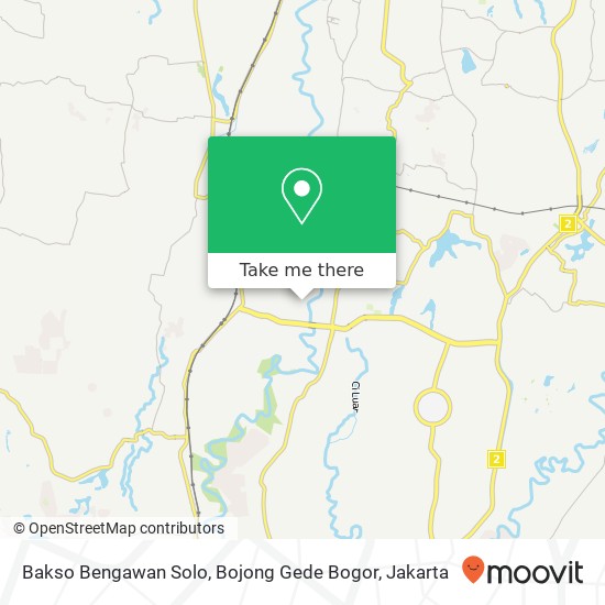 Bakso Bengawan Solo, Bojong Gede Bogor map