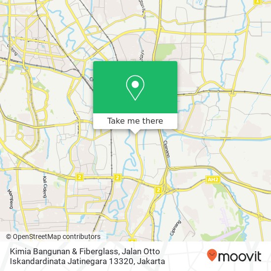 Kimia Bangunan & Fiberglass, Jalan Otto Iskandardinata Jatinegara 13320 map