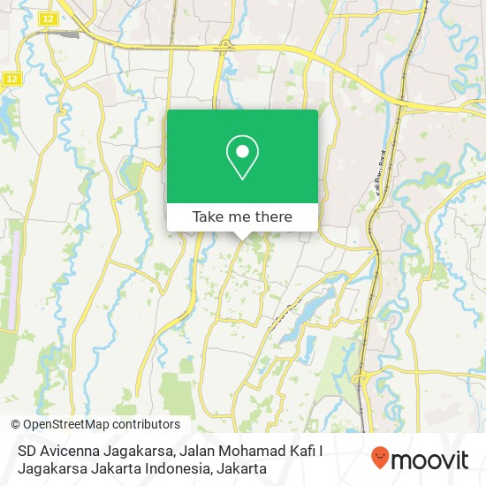SD Avicenna Jagakarsa, Jalan Mohamad Kafi I Jagakarsa Jakarta Indonesia map