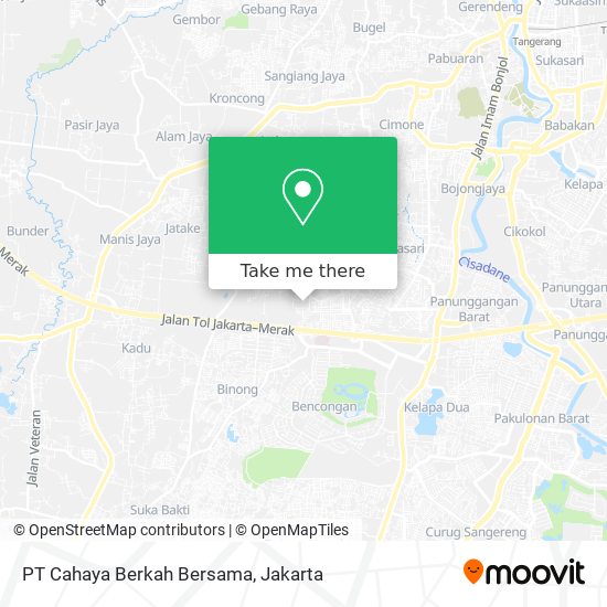 PT Cahaya Berkah Bersama map