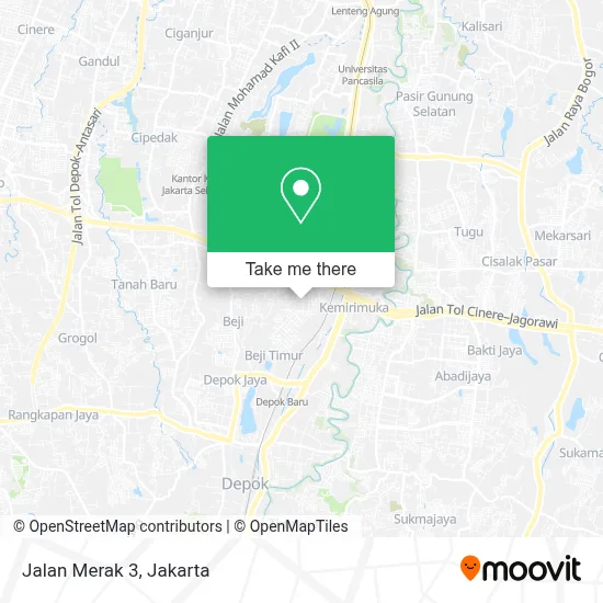 Jalan Merak 3 map
