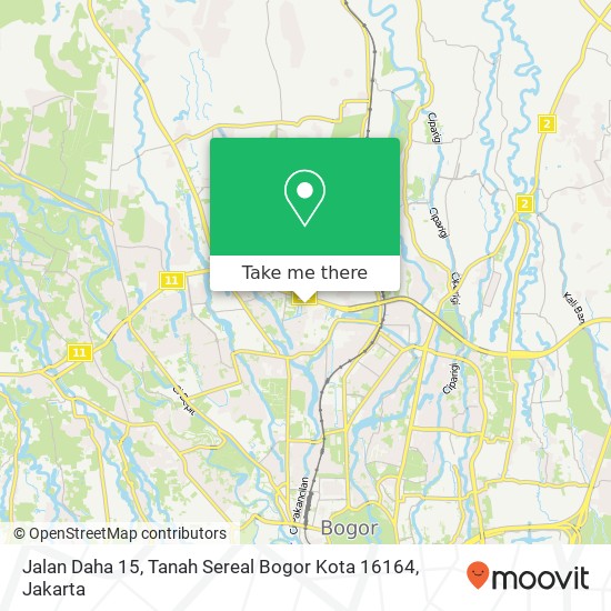 Jalan Daha 15, Tanah Sereal Bogor Kota 16164 map