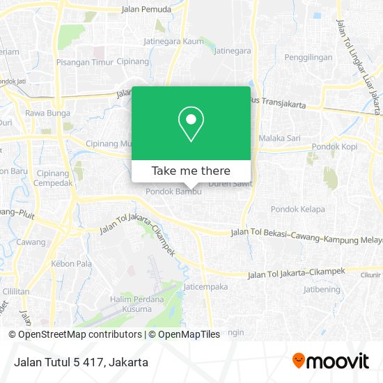 Jalan Tutul 5 417 map