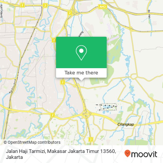 Jalan Haji Tarmizi, Makasar Jakarta Timur 13560 map