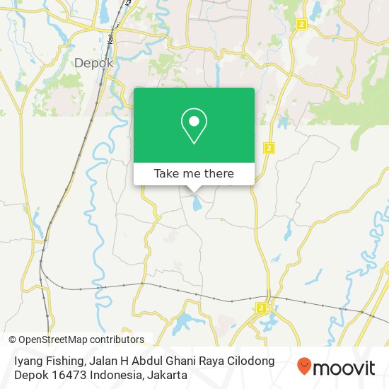 Iyang Fishing, Jalan H Abdul Ghani Raya Cilodong Depok 16473 Indonesia map