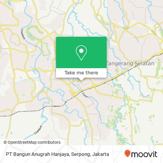 PT Bangun Anugrah Hanjaya, Serpong map