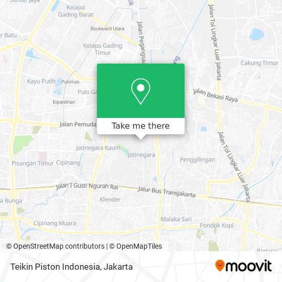 Teikin Piston Indonesia map