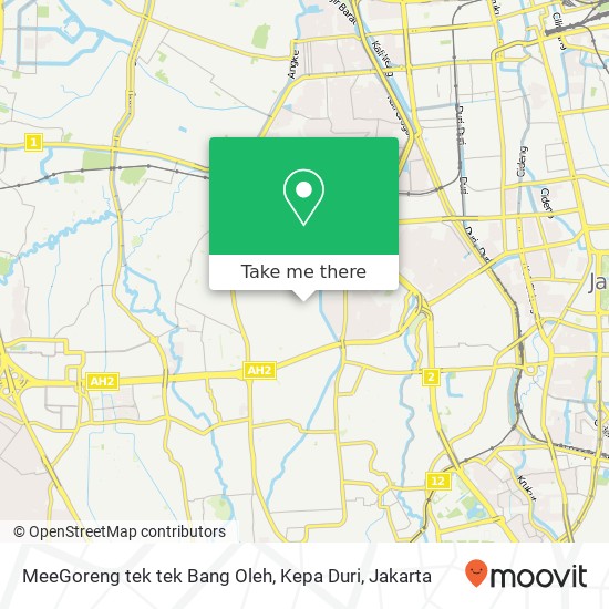 MeeGoreng tek tek Bang Oleh, Kepa Duri map