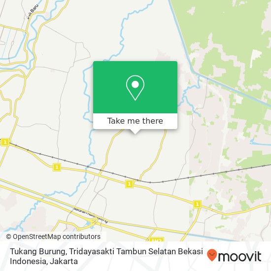 Tukang Burung, Tridayasakti Tambun Selatan Bekasi Indonesia map
