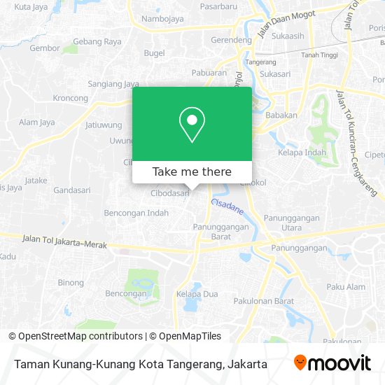 Taman Kunang-Kunang Kota Tangerang map