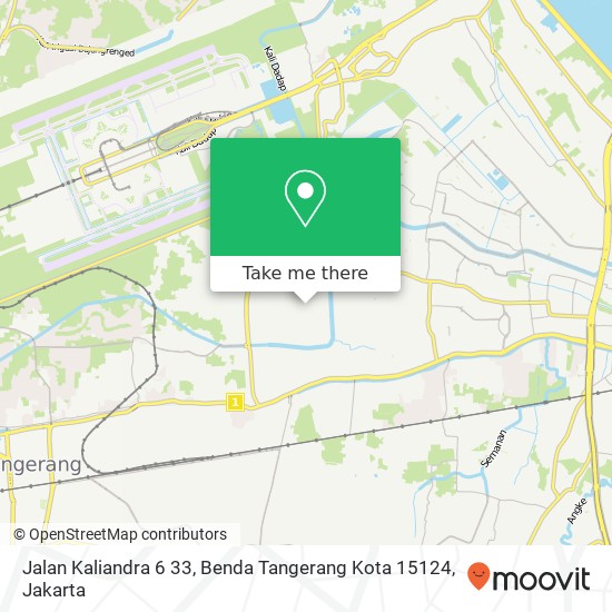 Jalan Kaliandra 6 33, Benda Tangerang Kota 15124 map