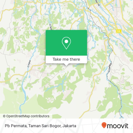 Pb Permata, Taman Sari Bogor map