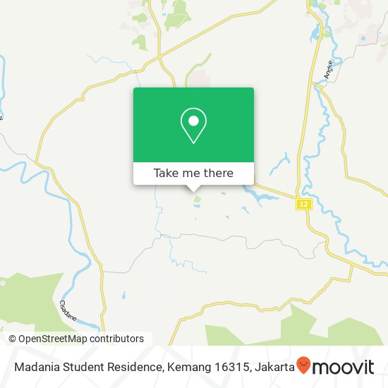 Madania Student Residence, Kemang 16315 map