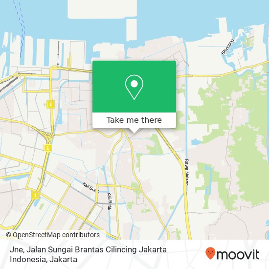 Jne, Jalan Sungai Brantas Cilincing Jakarta Indonesia map