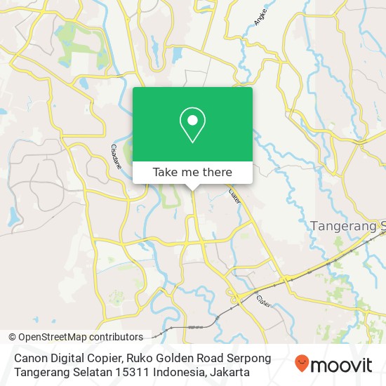 Canon Digital Copier, Ruko Golden Road Serpong Tangerang Selatan 15311 Indonesia map