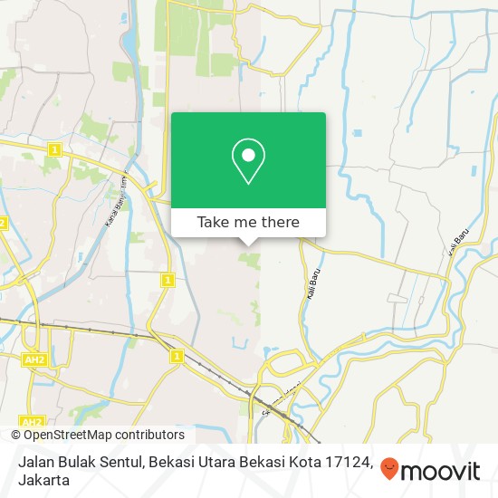 Jalan Bulak Sentul, Bekasi Utara Bekasi Kota 17124 map