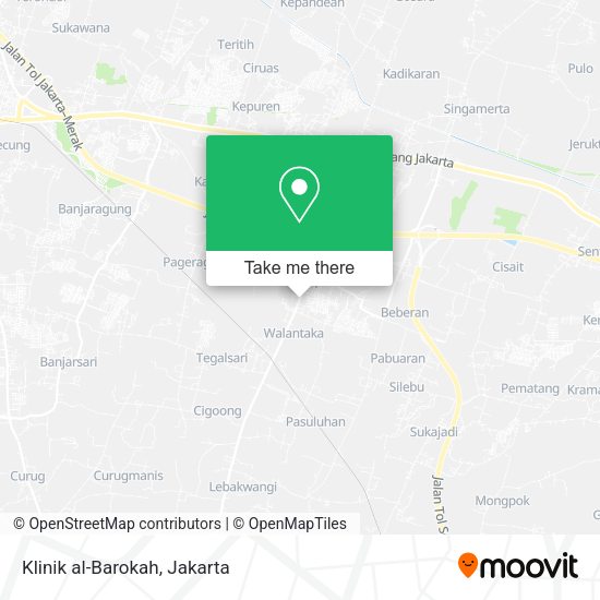 Klinik al-Barokah, Jalan Raya Pipitan-Petir map